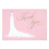 Bridal Shower Flat Thank You Cards | Wedding Gown Invitation Card