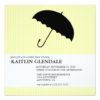 Bridal Shower Invitation With Umbrella Square Invitation Card