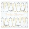 Bridal Shower Wedding Dress Invitation Square Invitation Card