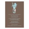Bridal Shower Wildflowers & Mason Jar Invitation Card