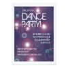 Bright Lights Dance Party Invitation Card