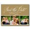 Brown Photo Save The Date | Calligraphy Script Postcard