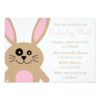 Brown Rabbit Easter Egg Hunt Invitation Card