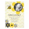 Bumble Bee Birthday Party Invitation Card