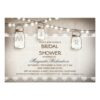 Burlap And Mason Jars Bridal Shower Invitation Card