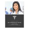 Caduceus Medical Graduation Invitation Card