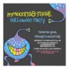 Cartoon Monster Alien Halloween Party Invitation Square Invitation Card