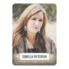 Casual Chic Girl Photo Graduation Invitation Card