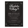 Chalkboard Bachelor Party Invitation Card