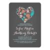 Chalkboard Heart Cute Beach Engagement Party Invitation Card