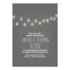 Chalkboard String Lights Rehearsal Dinner Invitation Card