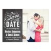 Chalkboard Type Save The Date Announcement Invitation Card