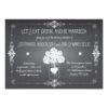 Chalkboard Wedding Rustic Mason Jar Invitation Card