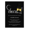 Champagne Glasses Engagement Or Bachelorette Party Invitation Card