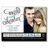 Chic Calendar Photo Save The Date Postcard Postcard