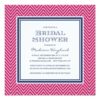 Chic Chevron | Bridal Shower Invitation Square Invitation Card