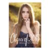 Chic Class Of 2015 Photo Graduation Party Invitation Card
