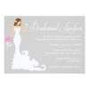 Chic Grey Bridesmaid Luncheon Invitation Card