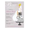 Chic Pink Modern Bride Contemporary Bridal Shower Invitation Card