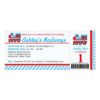 Choo Choo Train Ticket Birthday Party Invitation Card
