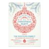 Christmas Party Ornament Invitation Card