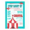 Circus Carnival Birthday Party Big Top Invitation Card
