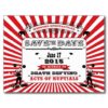 Circus Steampunk Wedding Save The Date Red Postcard