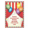 Circus Tent Carnival Birthday Party Invitation Card