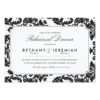 Classic Damask Rehearsal Invitation Card