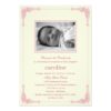 Classic Frame Photo Baptism/Christening Invitation Card