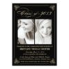Classy Elegant Black 2013 Graduation Photo Invitation Card