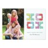 Color-Blocked Xoxo Valentine'S Day Card Invitation Card