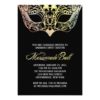 Colorful Mask Masquerade Invitation Card