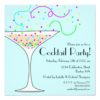 Confetti Cocktail Party Invitation Square Invitation Card