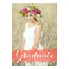 Coral Watercolor Splash | Graduation Invitation Card