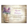 Country Rustic Mason Jar Bridal Shower Invitation Card