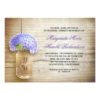 Country Rustic Mason Jar Rehearsal Dinner Invitation Card