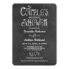 Couple'S Wedding Shower | Black Chalkboard Invitation Card