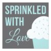 Cute Baby Shower | Sprinkled With Love Square Paper Invitation Card