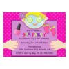 Cute Spa Birthday Party Invitation Card