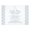Damask First Communion Invitation Card