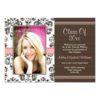 Damask Graduation Photo Announcement Invitations P Invitation Card