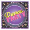 Dance Party! Neon Celebration Invitation Square Invitation Card