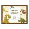 Dinosaur Land Birthday Invitation Card
