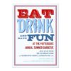 Eat Drink & Have Fun At A Summer Bbq Party Paper Invitation Card