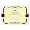 Eiffel Tower Paris Bridal Shower Invitation Card