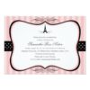 Eiffel Tower Paris Bridal Shower Invitation Card