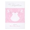 Elegant Baby Girl Baptism Invitation Card