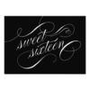 Elegant Black And White Sweet 16 Invitation Card