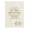 Elegant Cute Beach Rehearsal Dinner Invitation Card